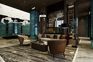 រមៀលខ្សែភាពយន្តថ្មម៉ាបរបស់ PVC / សត្វចិញ្ចឹមដែលមិនសម្បត្តិដោយខ្លួនឯង